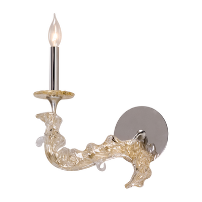 Corbett Cielo 1 Light 12.5 inch Silver Leaf Wall Sconce Wall Light Clearance
