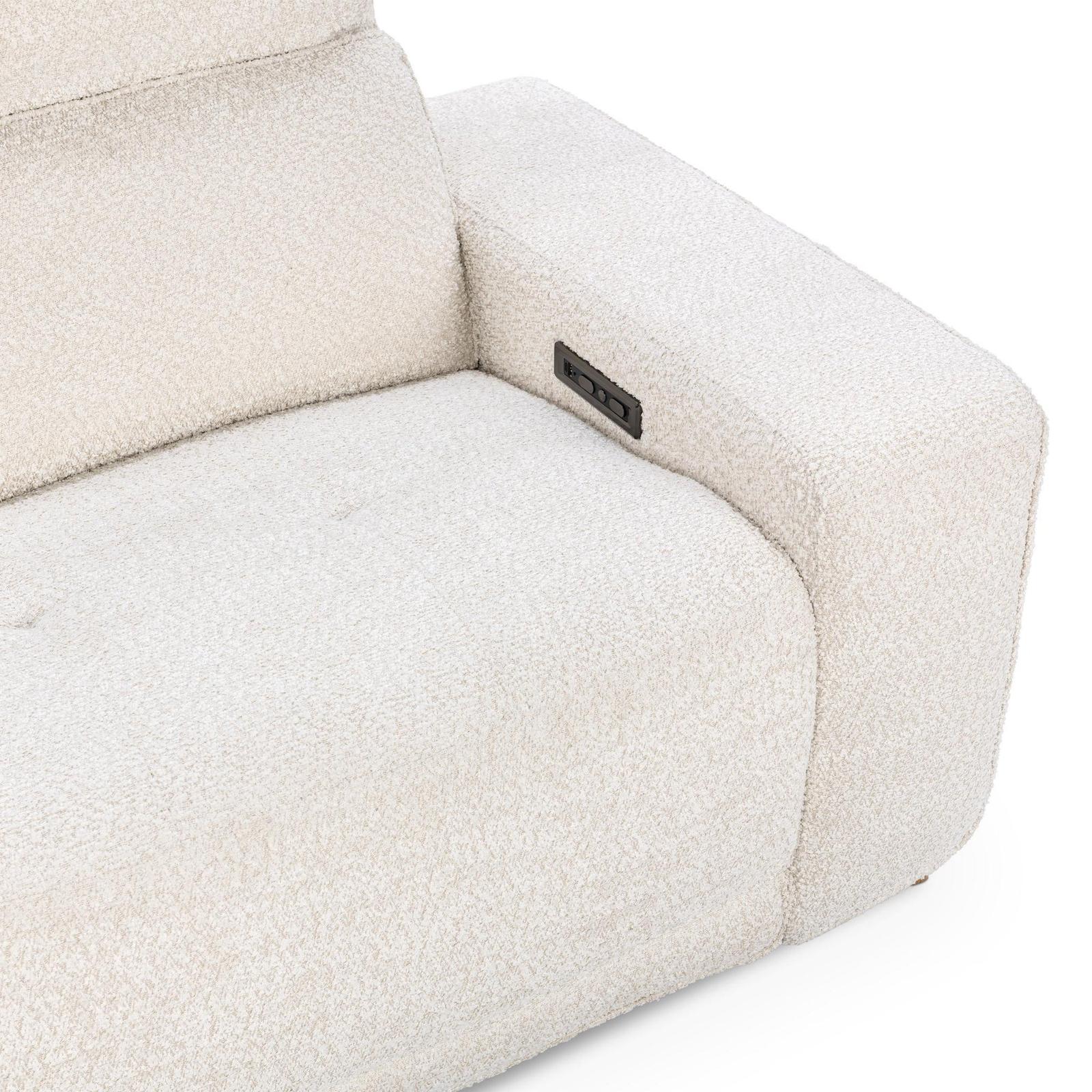 Classic Home Darrow Upholstered Power Recliner Sofa Clearance