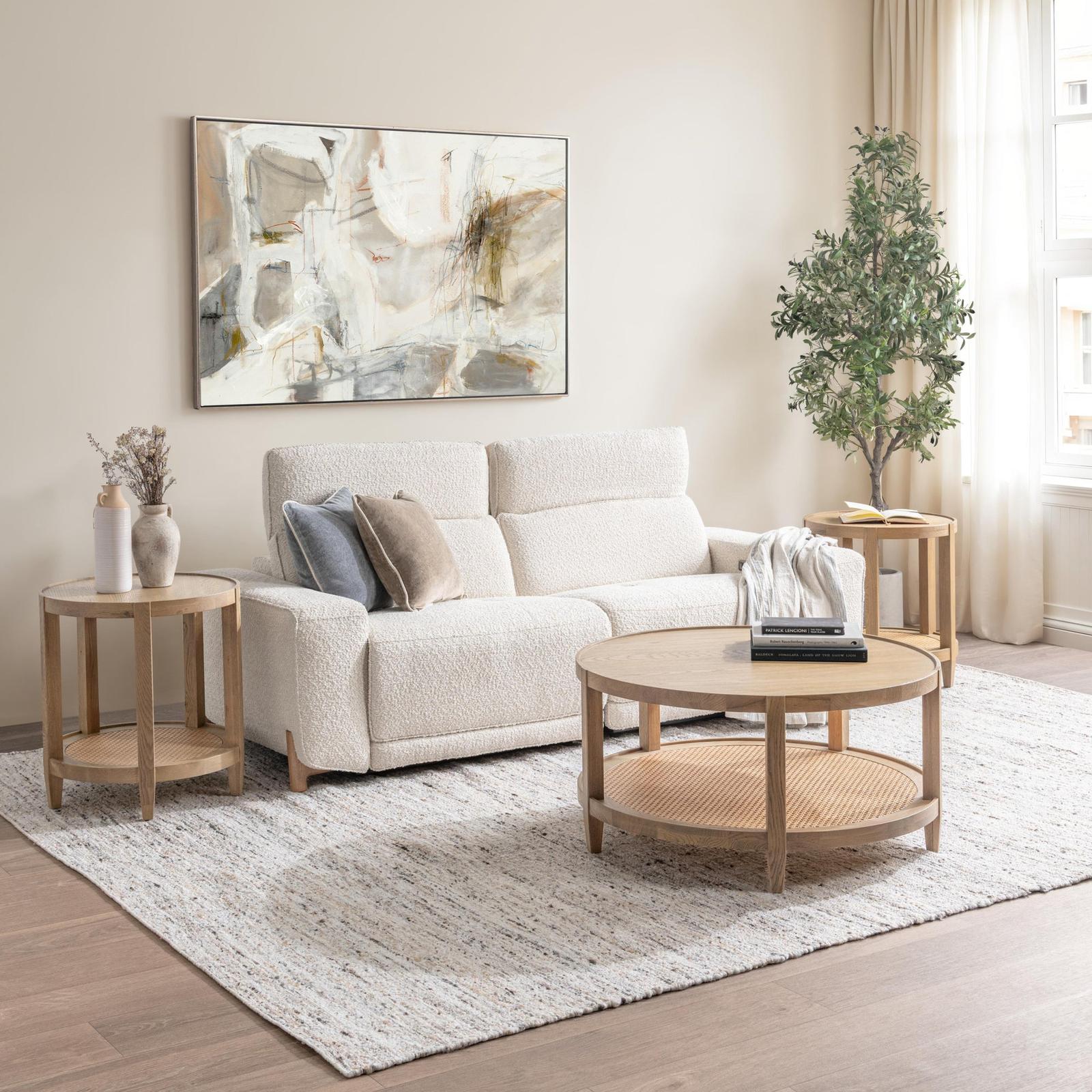 Classic Home Darrow Upholstered Power Recliner Sofa Clearance