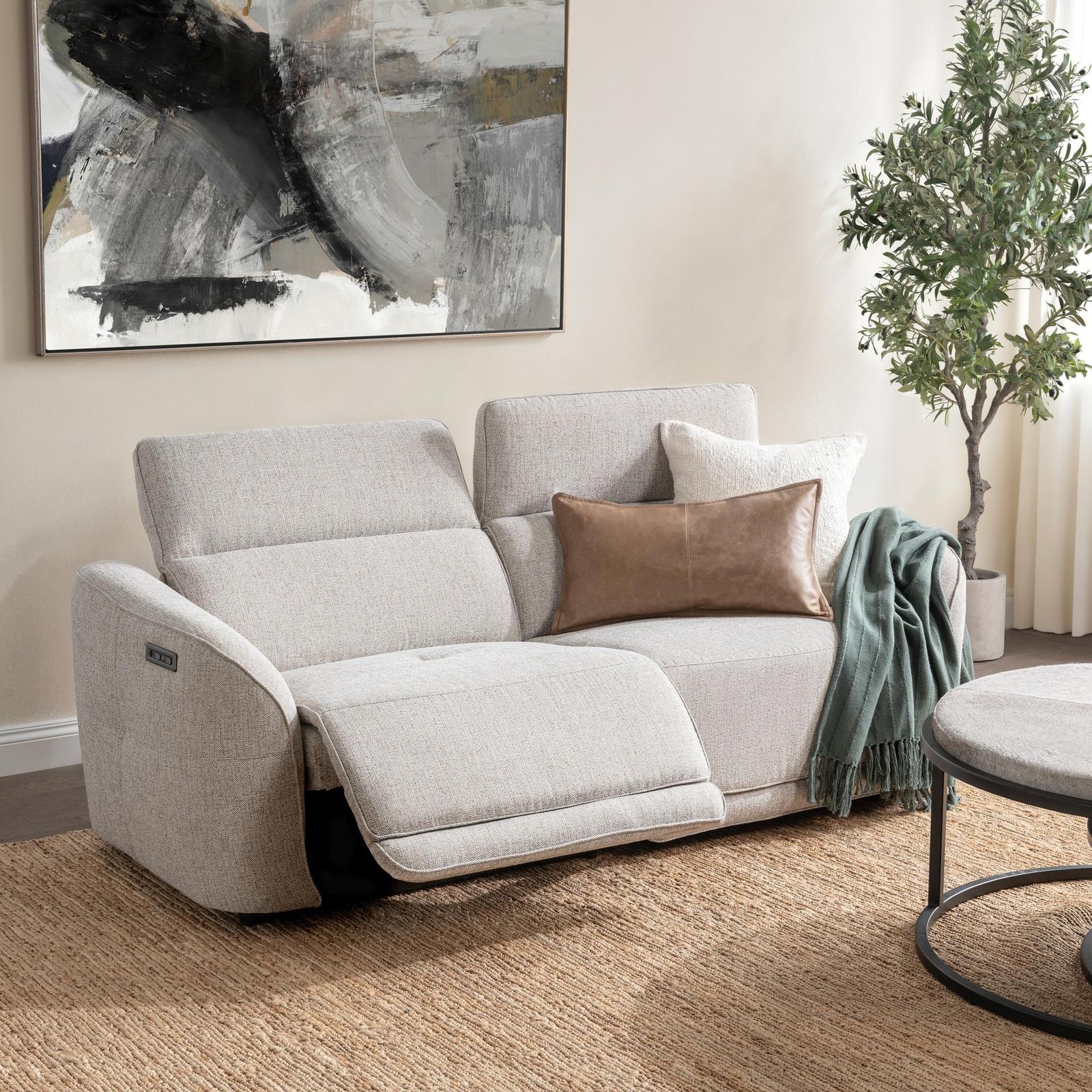 Classic Home Ostend Upholstered Power Recliner Sofa