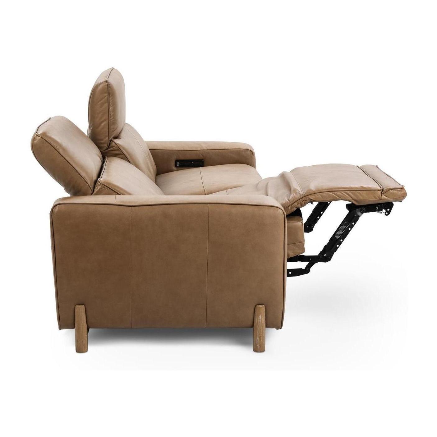 Classic Home Kadon Leather Power Recliner Sofa