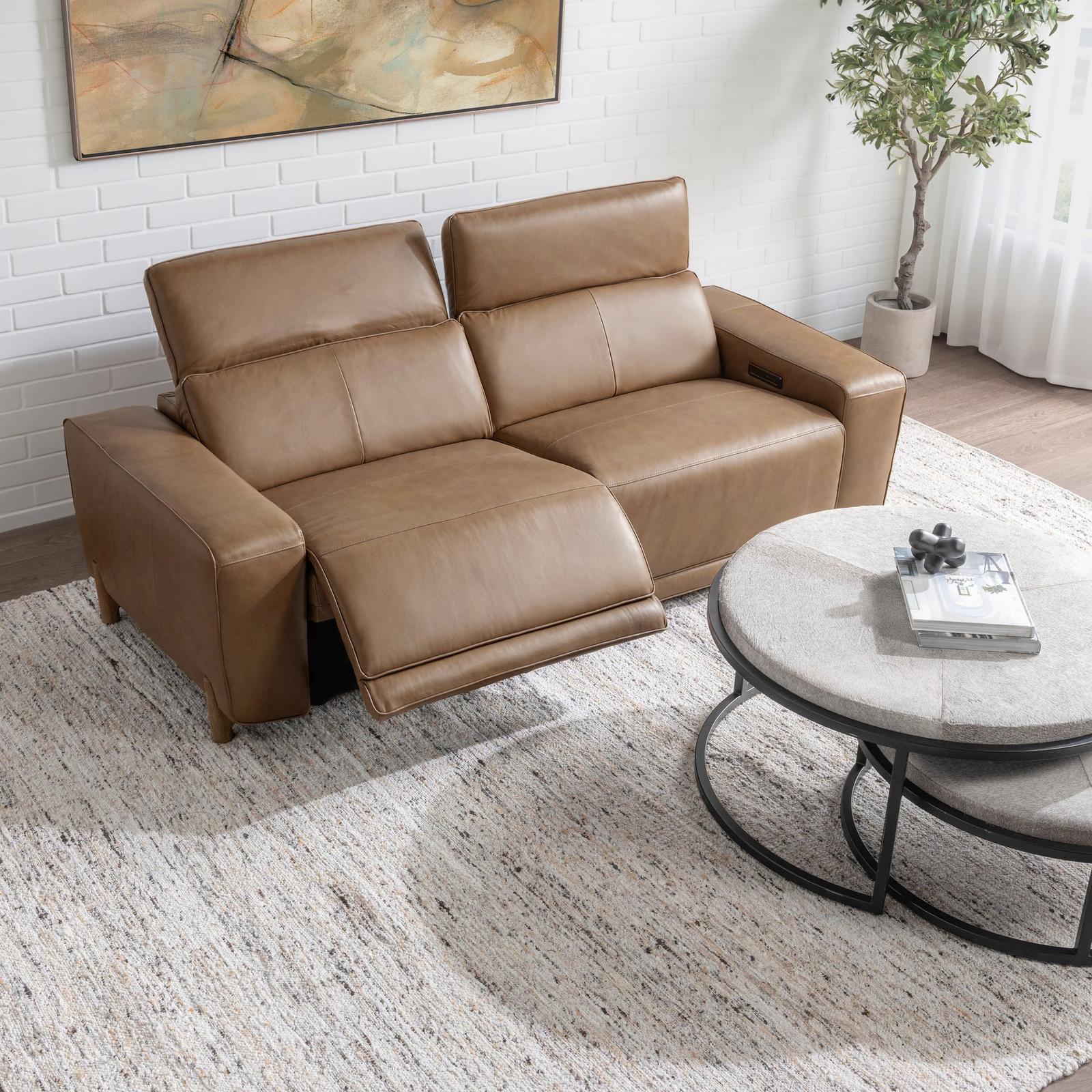 Classic Home Kadon Leather Power Recliner Sofa