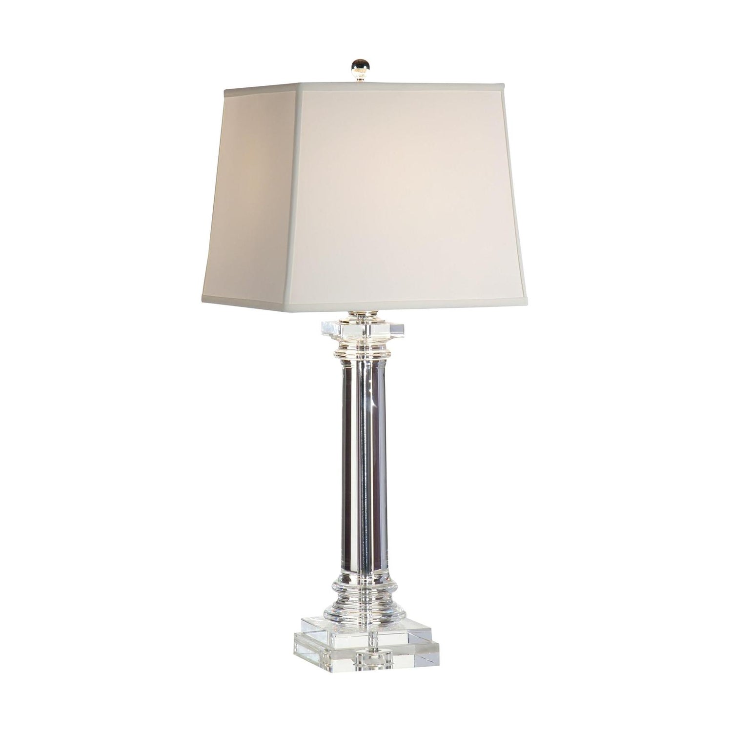 Wildwood Round Crystal Column Table Lamp