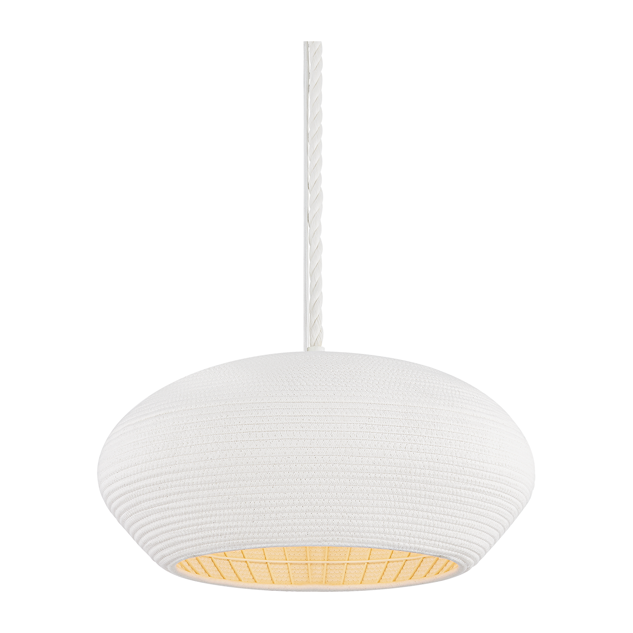 Hudson Valley Lighting Ferndale 1 Light 24 inch Gesso White Pendant Ceiling Light