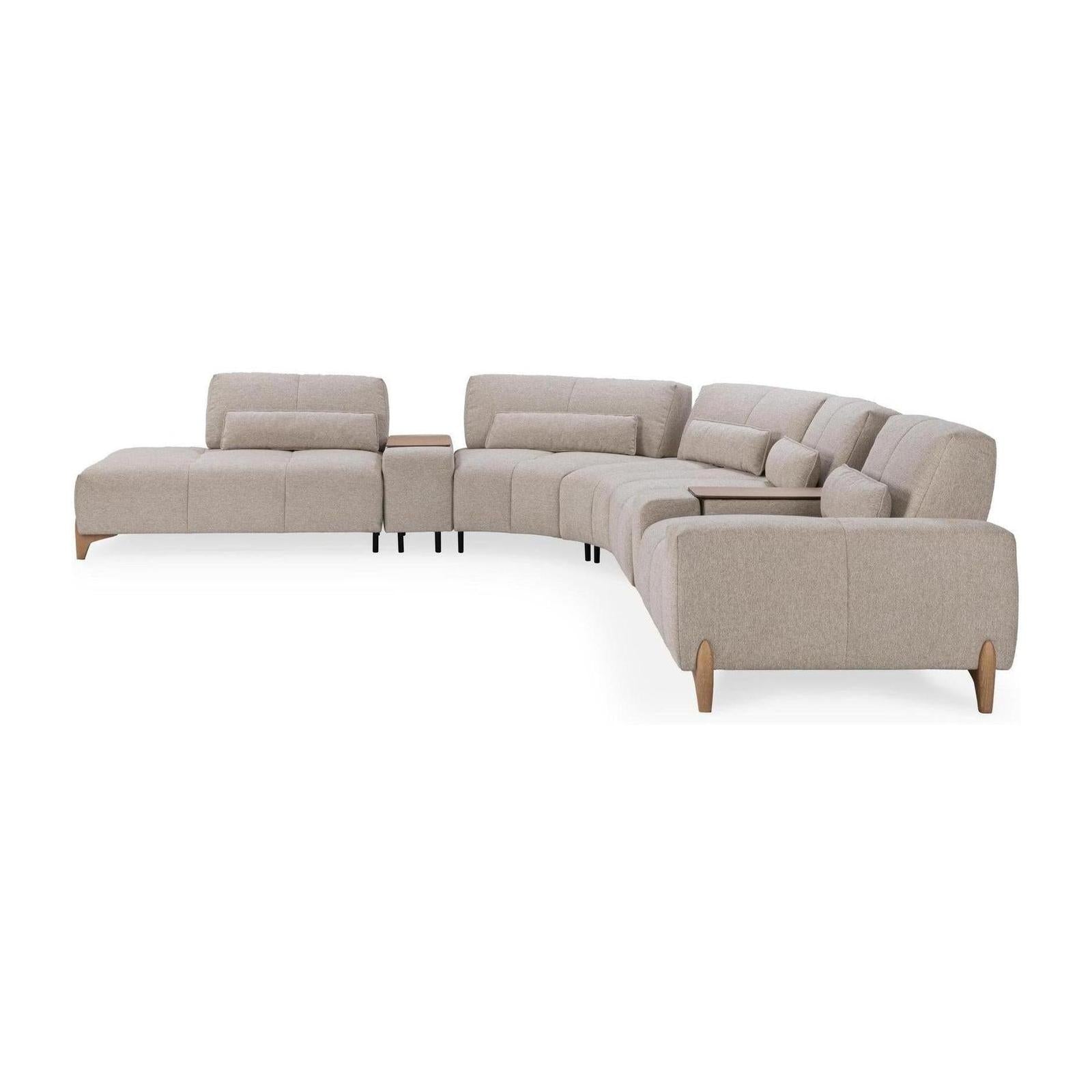 Classic Home Leah Upholstered Sectional