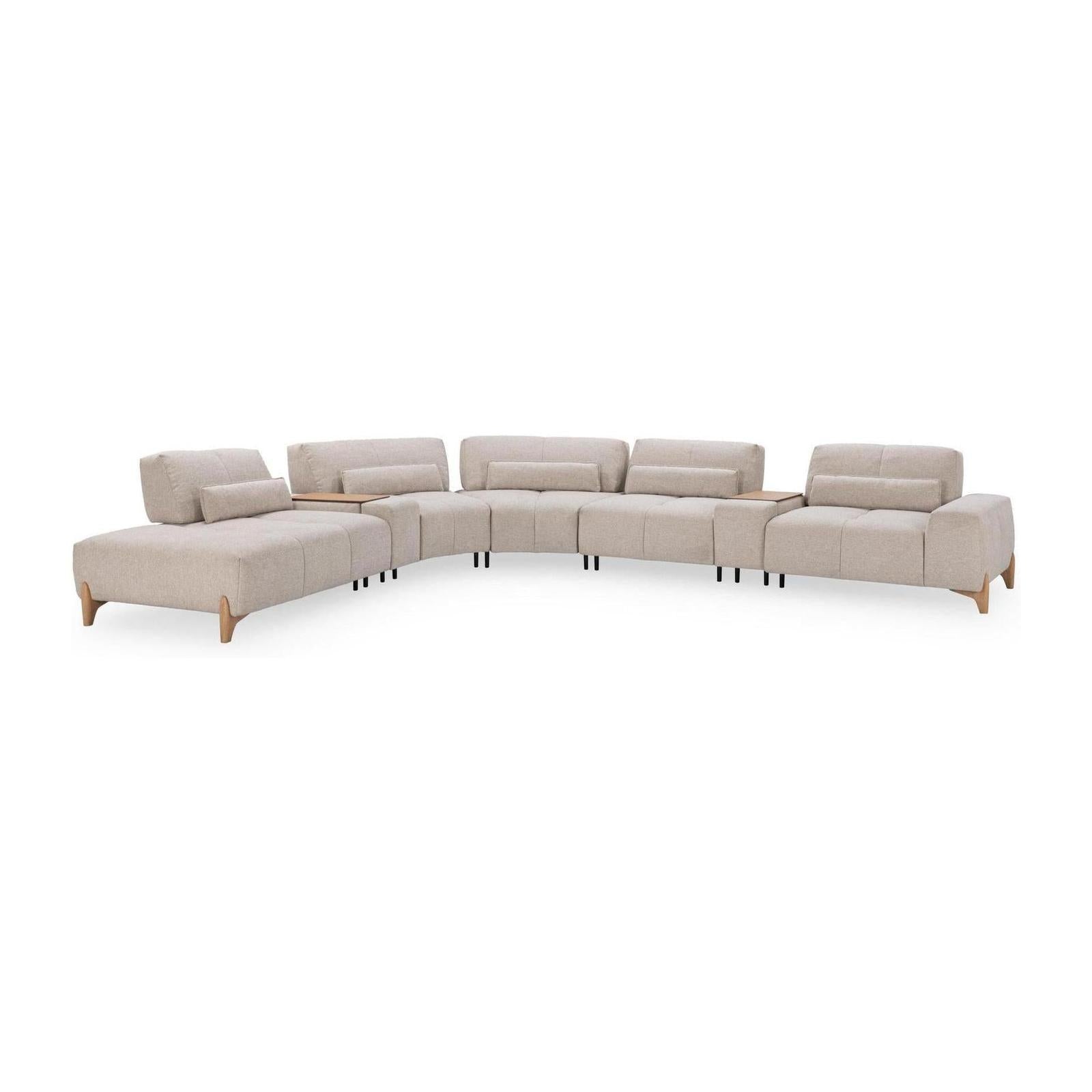 Classic Home Leah Upholstered Sectional