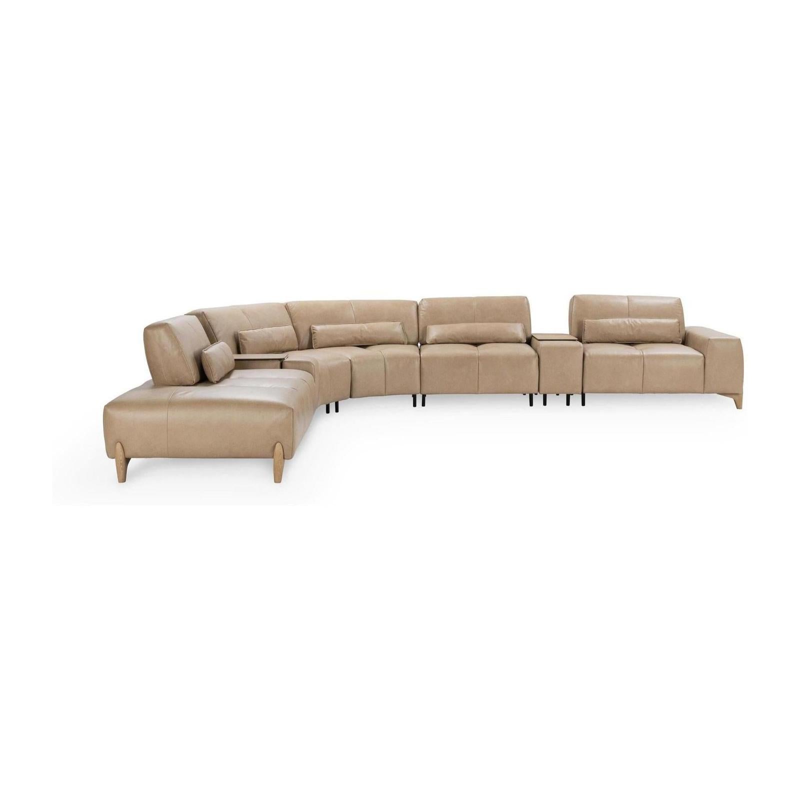 Classic Home Leah Upholstered Sectional