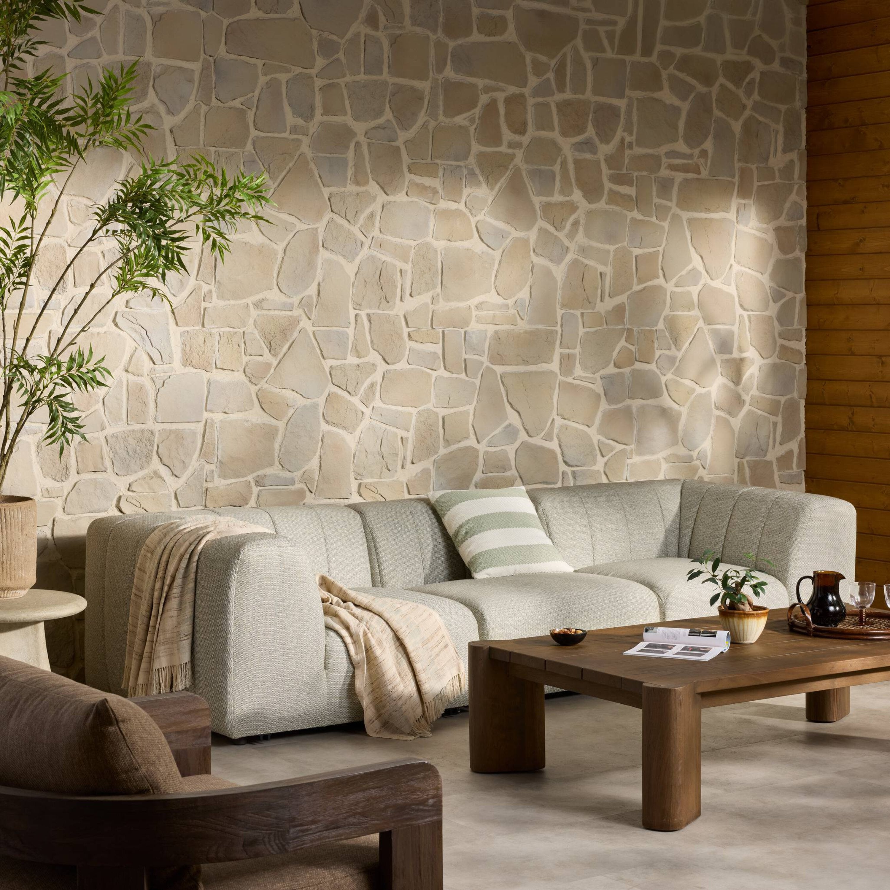 Gwen Outdoor 3 PC Sectional