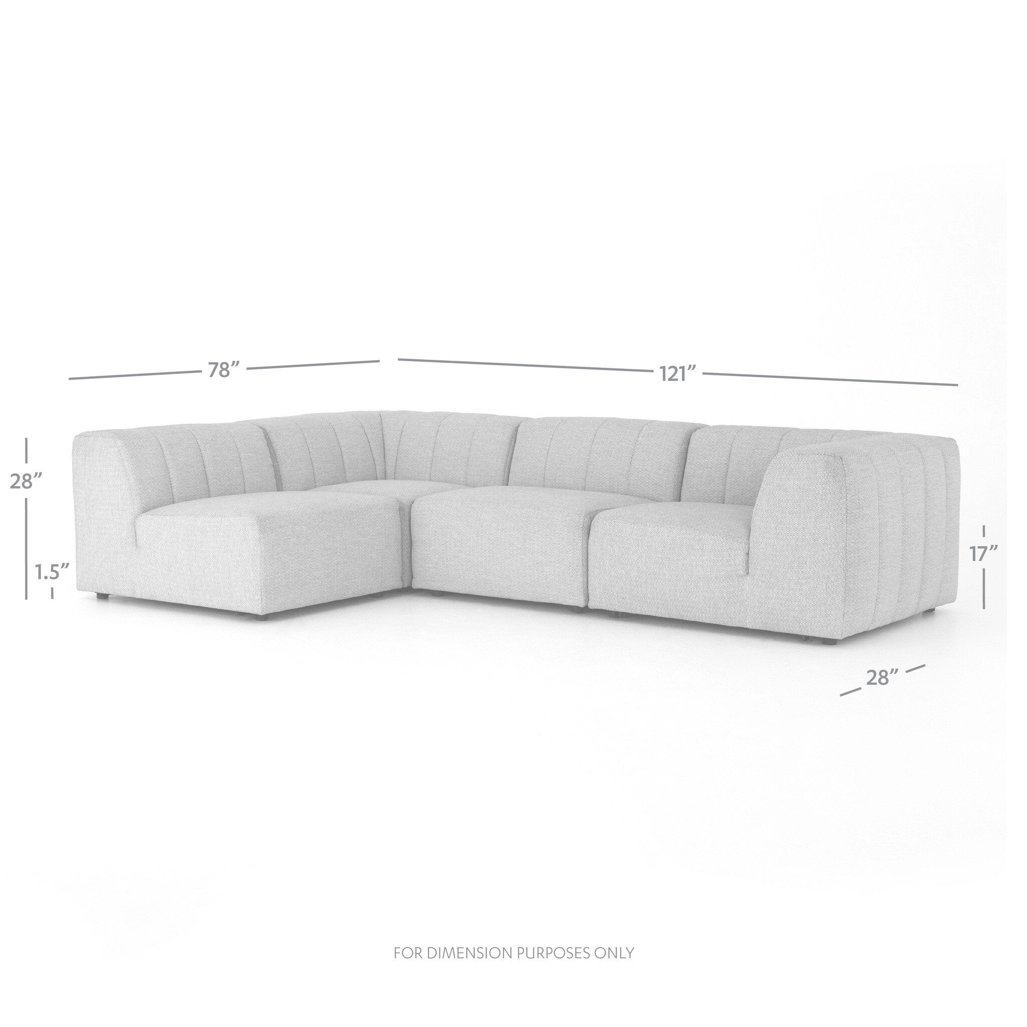 Four Hands Gwen Outdoor 4 PC Sectional