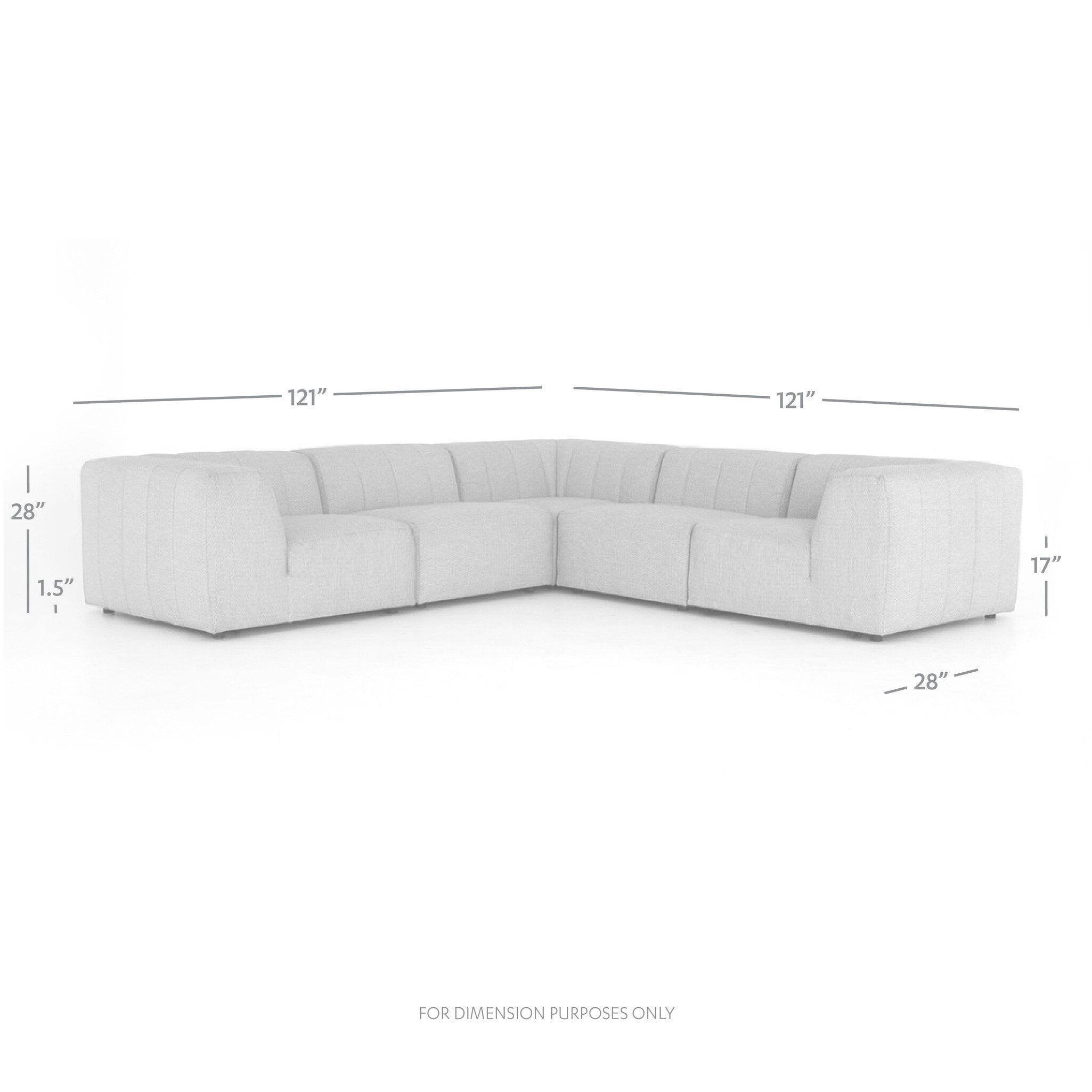Four Hands Gwen Outdoor 5 PC Sectional