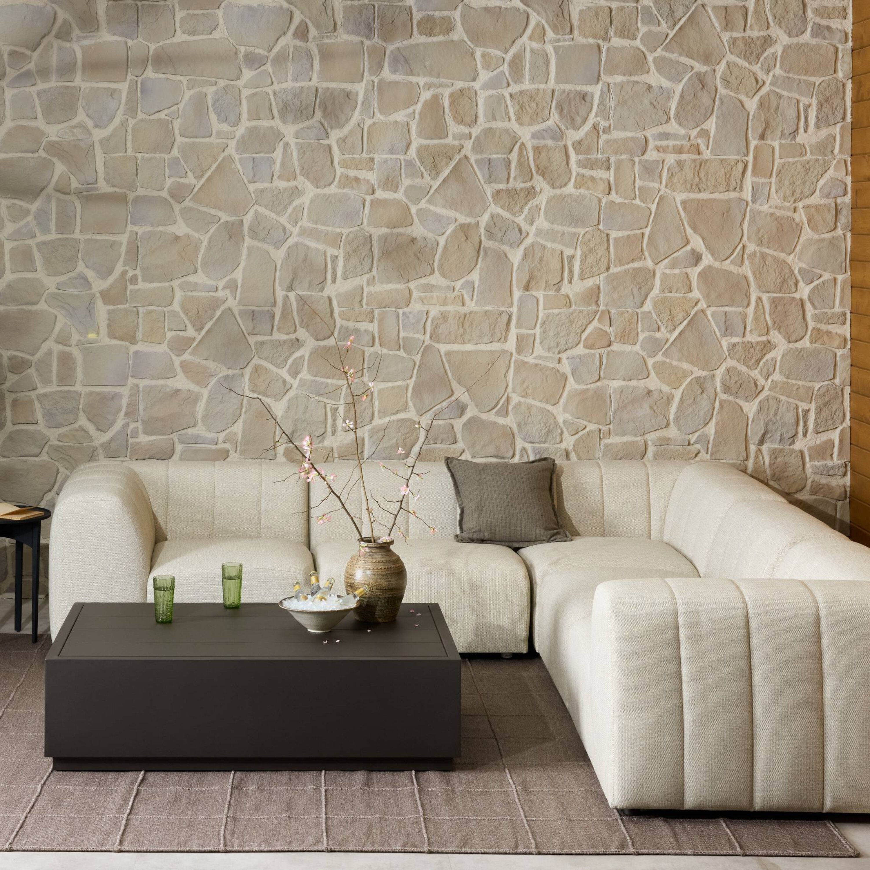 Gwen Outdoor 5 PC Sectional