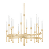 Hudson Valley Lighting Hathaway 12 Light 32.25 inch Vintage Gold Leaf Chandelier Ceiling Light