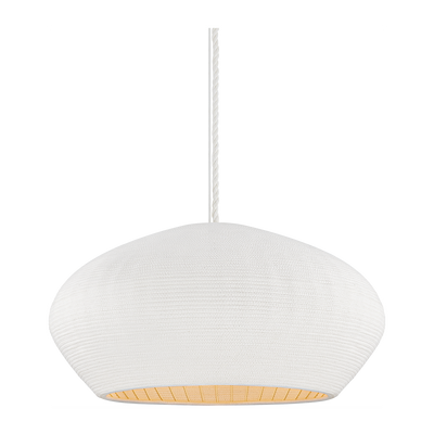 Hudson Valley Lighting Ferndale 1 Light 36 inch Gesso White Pendant Ceiling Light