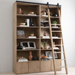 Four Hands Bane Double Bookshelf with Ladder