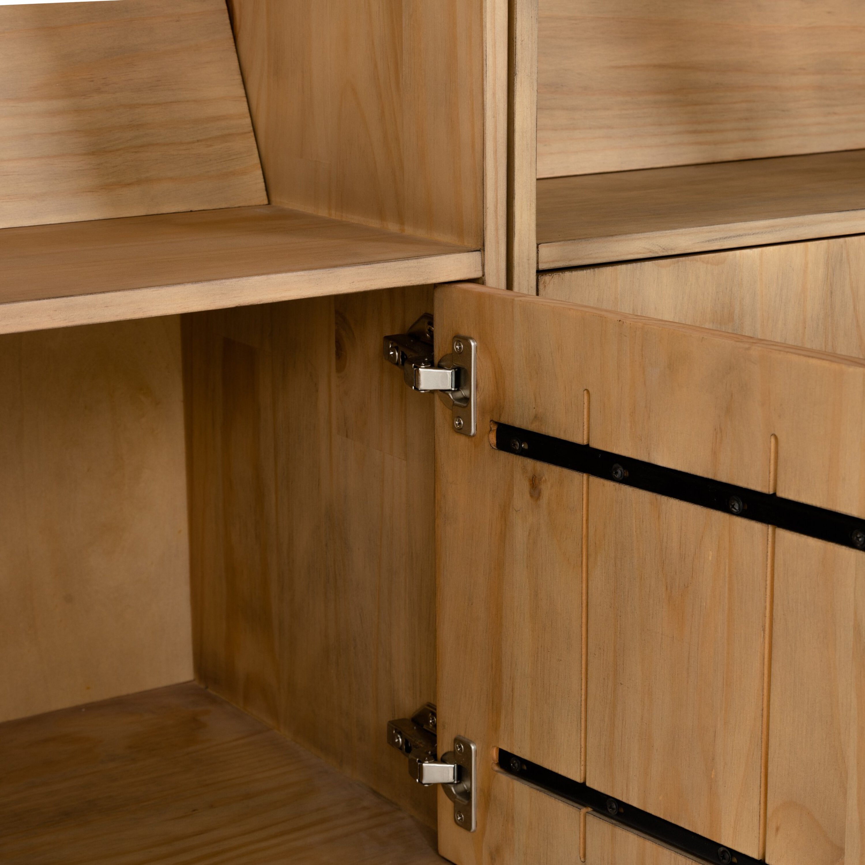 Four Hands Bane Triple Bookshelf with Ladder