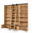 Four Hands Bane Triple Bookshelf with Ladder