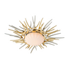 Corbett Helios 1 Light Gold And Silver Leaf Flush Mount Ceiling Light