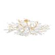 Hudson Valley Lighting Marabec 12 Light 48 inch Vintage Gold Leaf/ White Plaster Semi Flush Ceiling Light