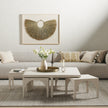 Four Hands Amara Coffee Table with Nesting Arch Seats