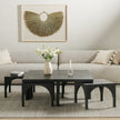 Four Hands Amara Coffee Table with Nesting Arch Seats