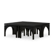 Four Hands Amara Coffee Table with Nesting Arch Seats