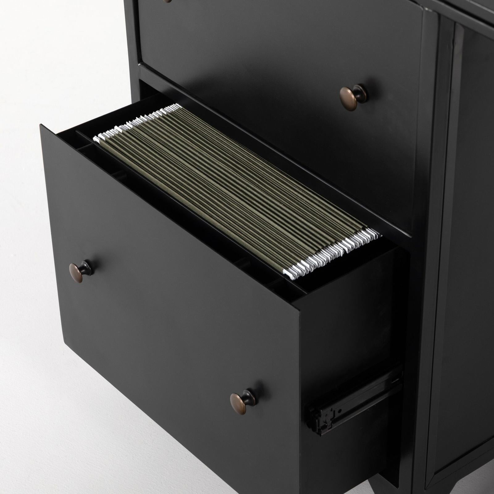 Four Hands Shadow Box Executive Desk