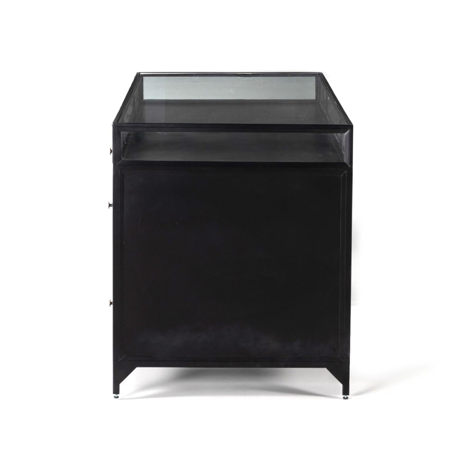 Four Hands Shadow Box Executive Desk