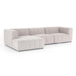 Four Hands Langham Channeled 3-Piece Sectional