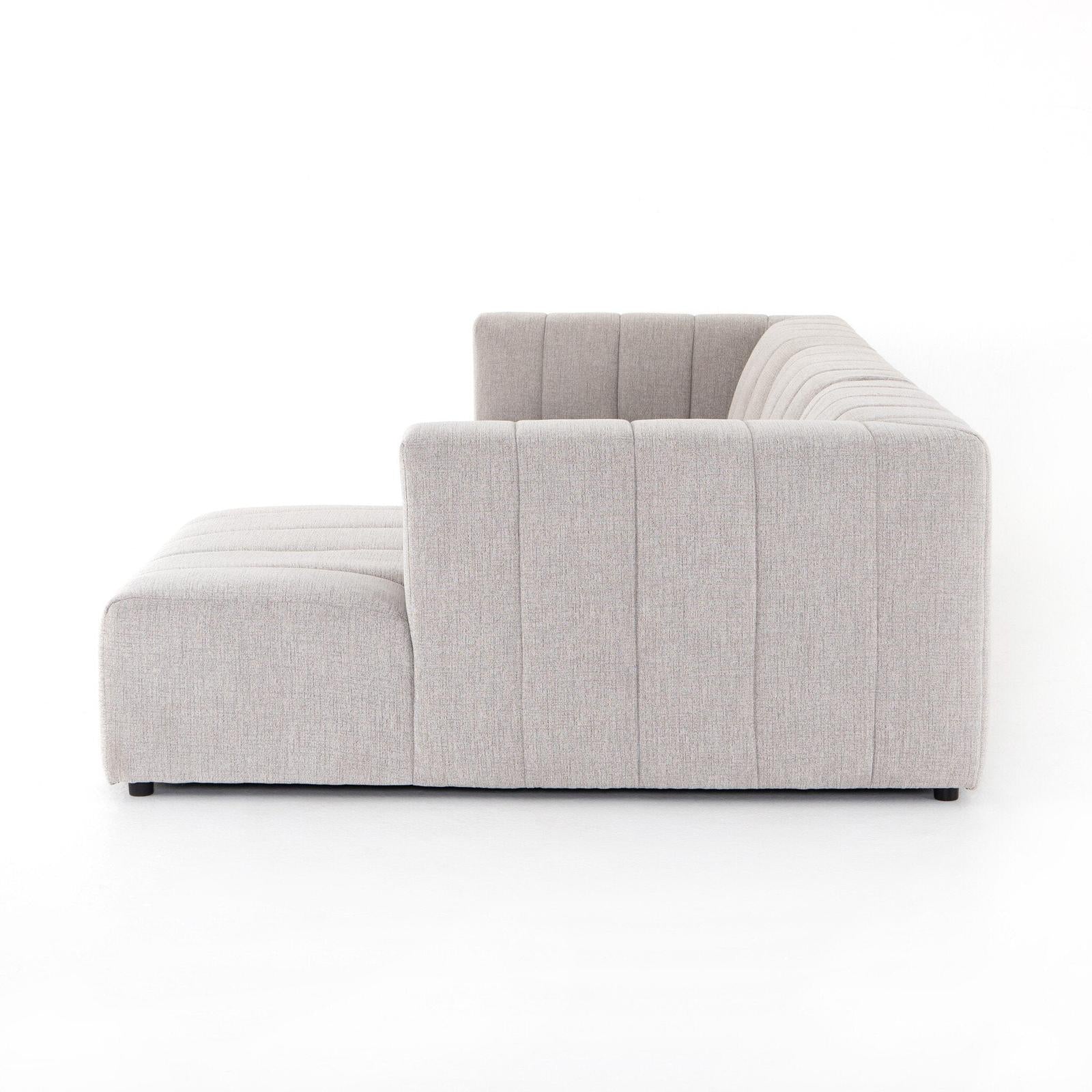 Four Hands Langham Channeled 3-Piece Sectional