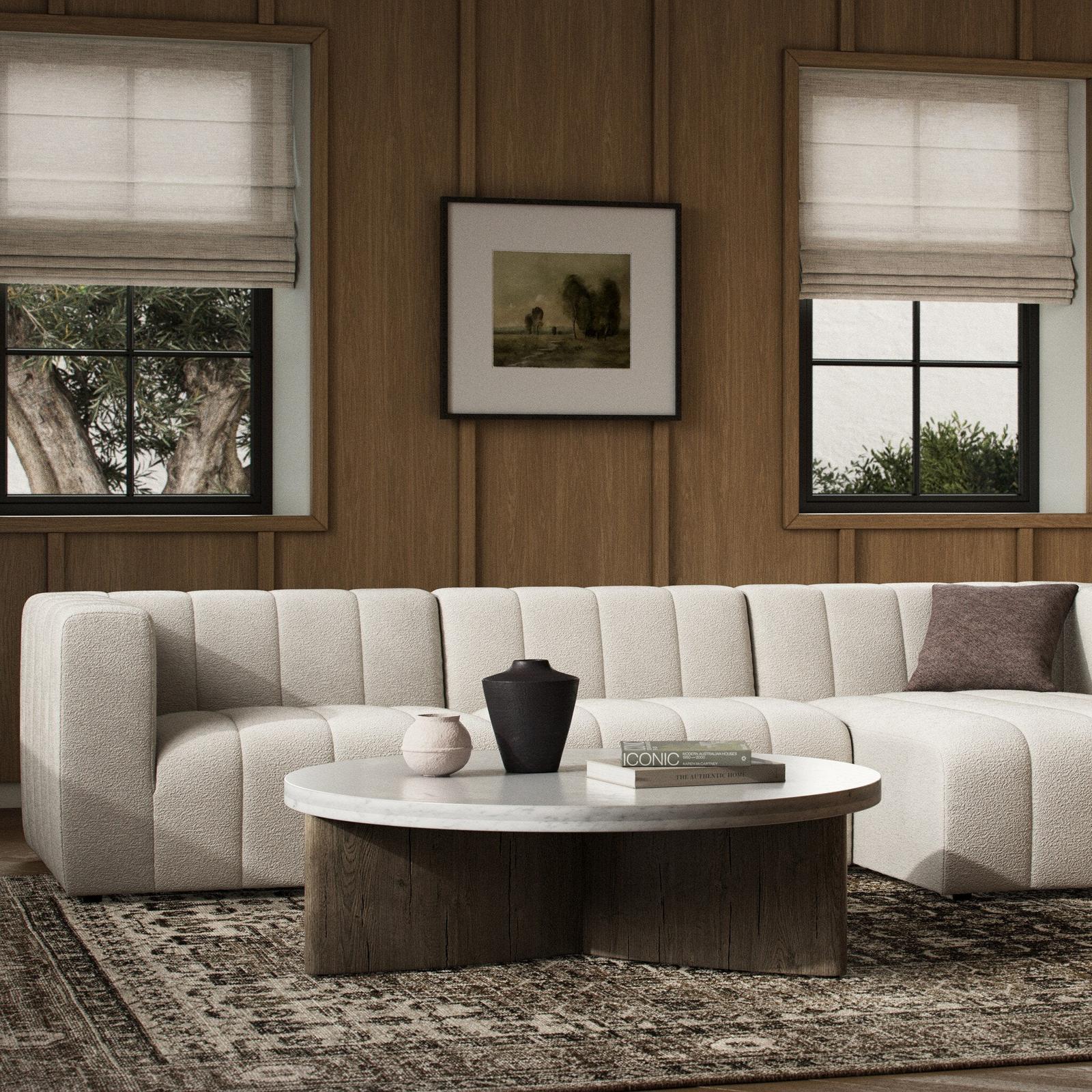 Four Hands Langham Channeled 3-Piece Sectional