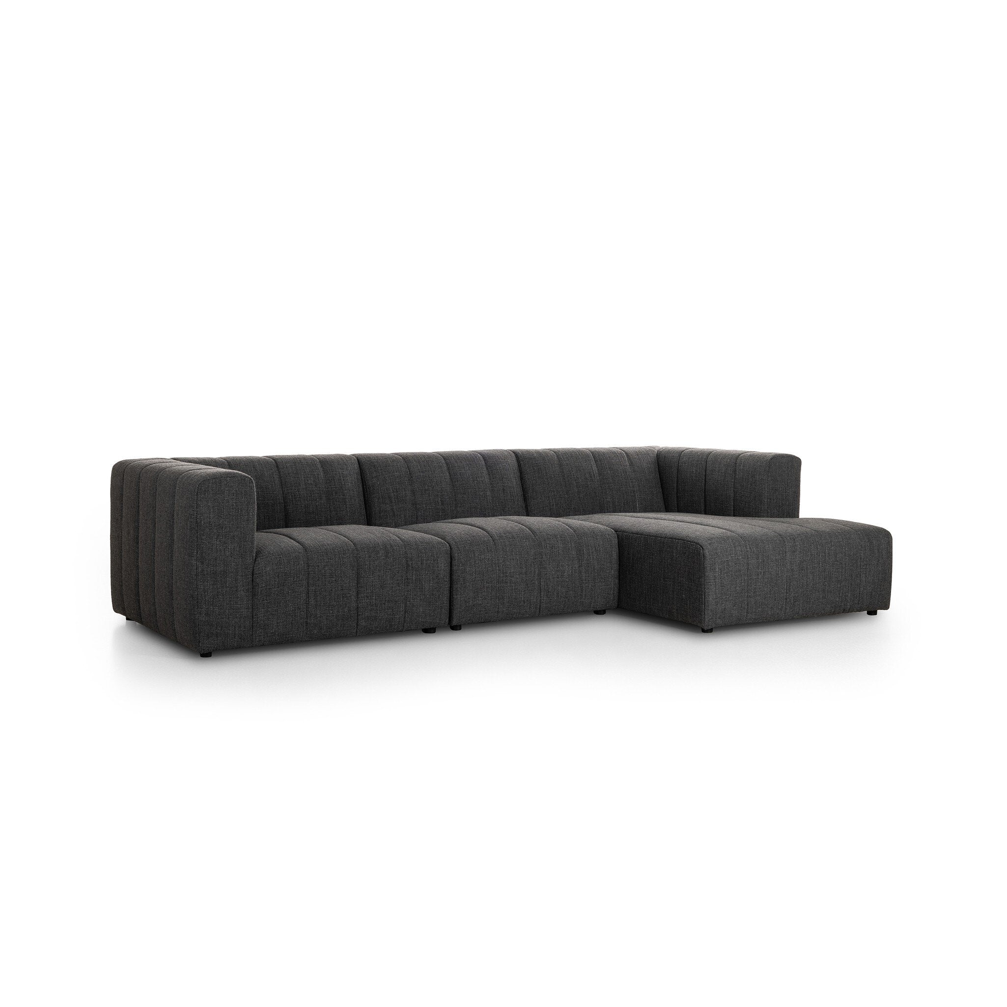 Four Hands Langham Channeled 3-Piece Sectional
