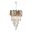 Corbett Mystique 3 Light Modern Silver Leaf Pendant Ceiling Light Clearance