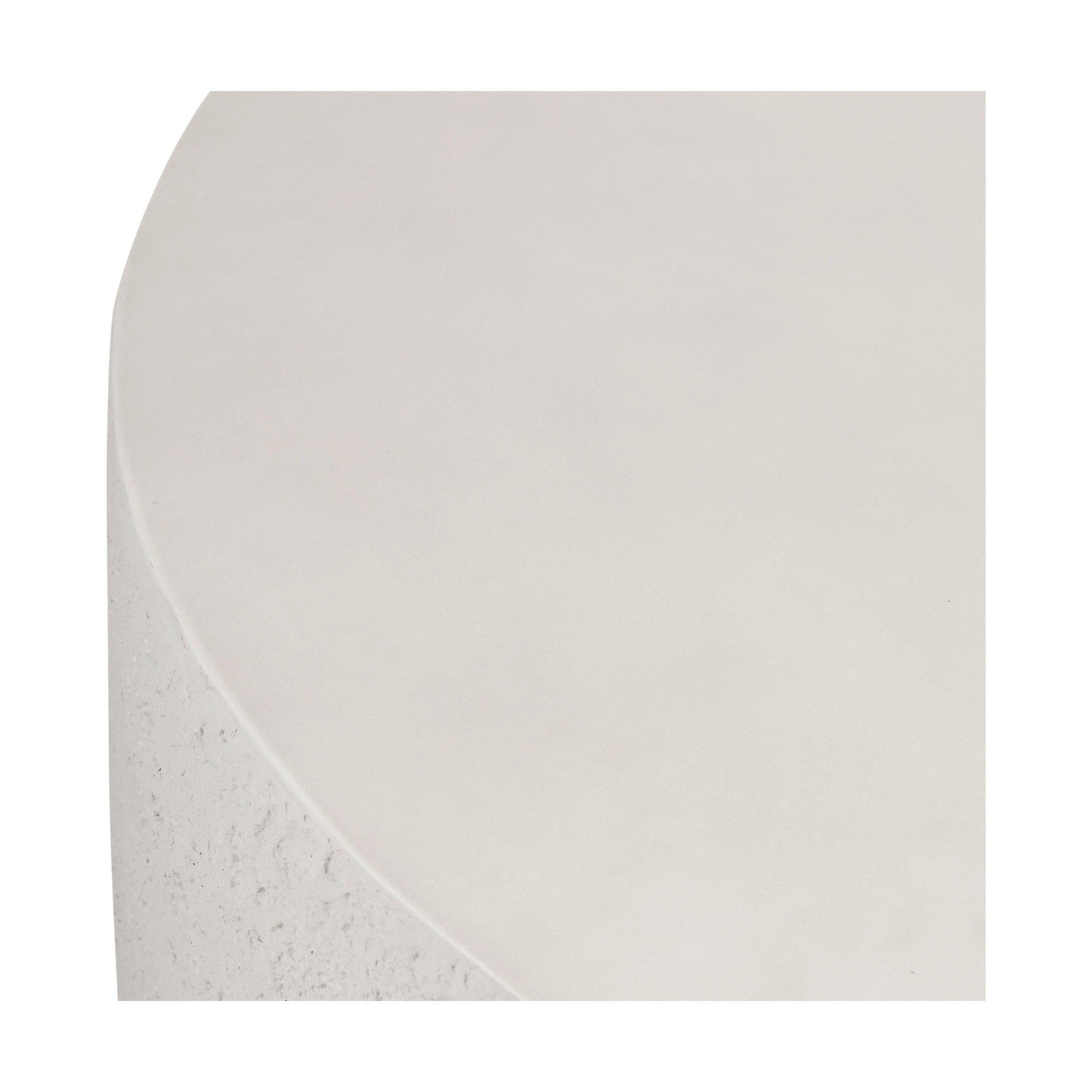 Otero Outdoor Round Coffee Table-Blanc White