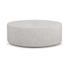 Otero Outdoor Round Coffee Table-Blanc White