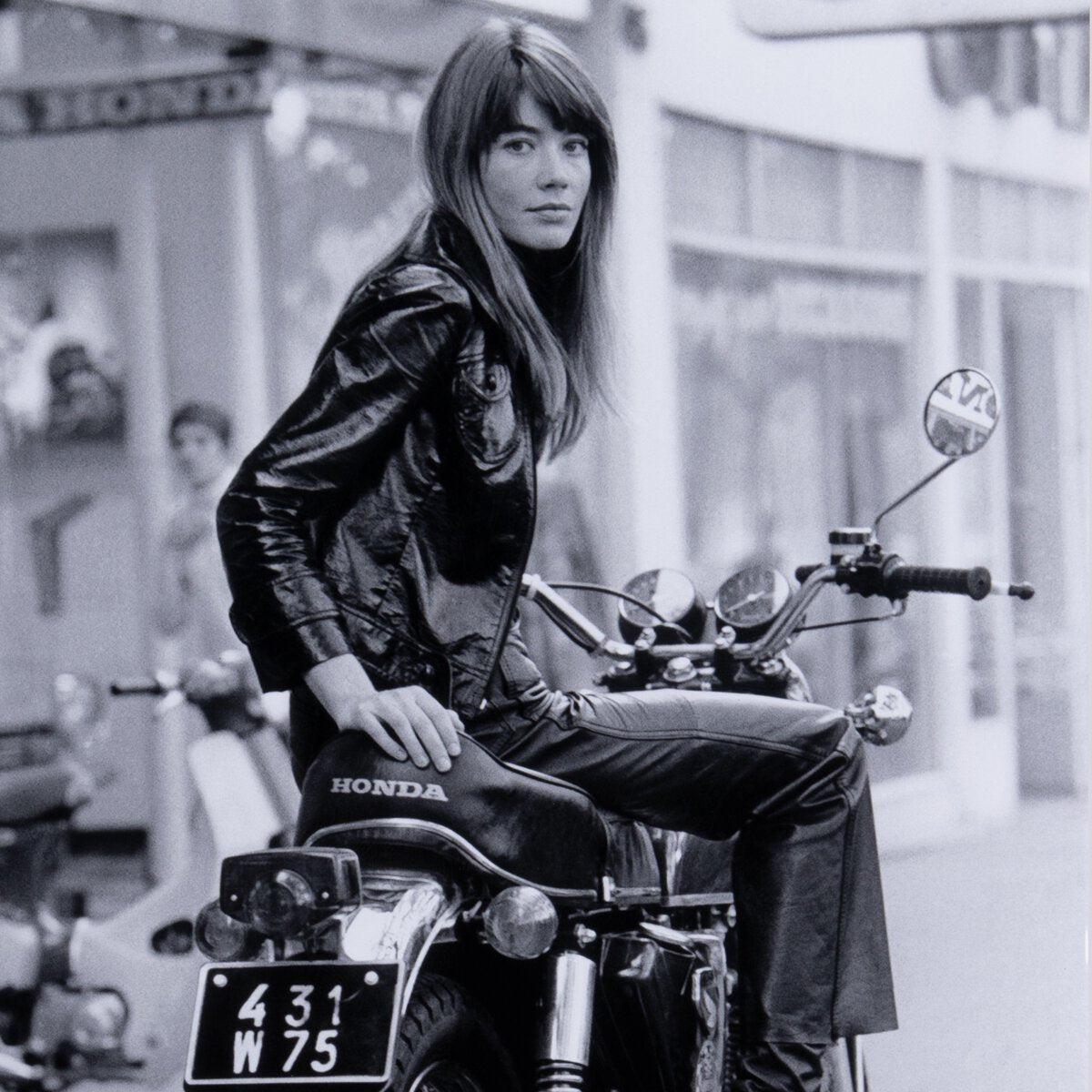 Françoise Hardy On Bike By Getty Images
