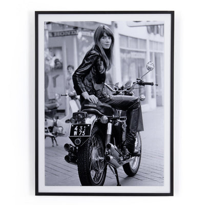 Françoise Hardy On Bike By Getty Images