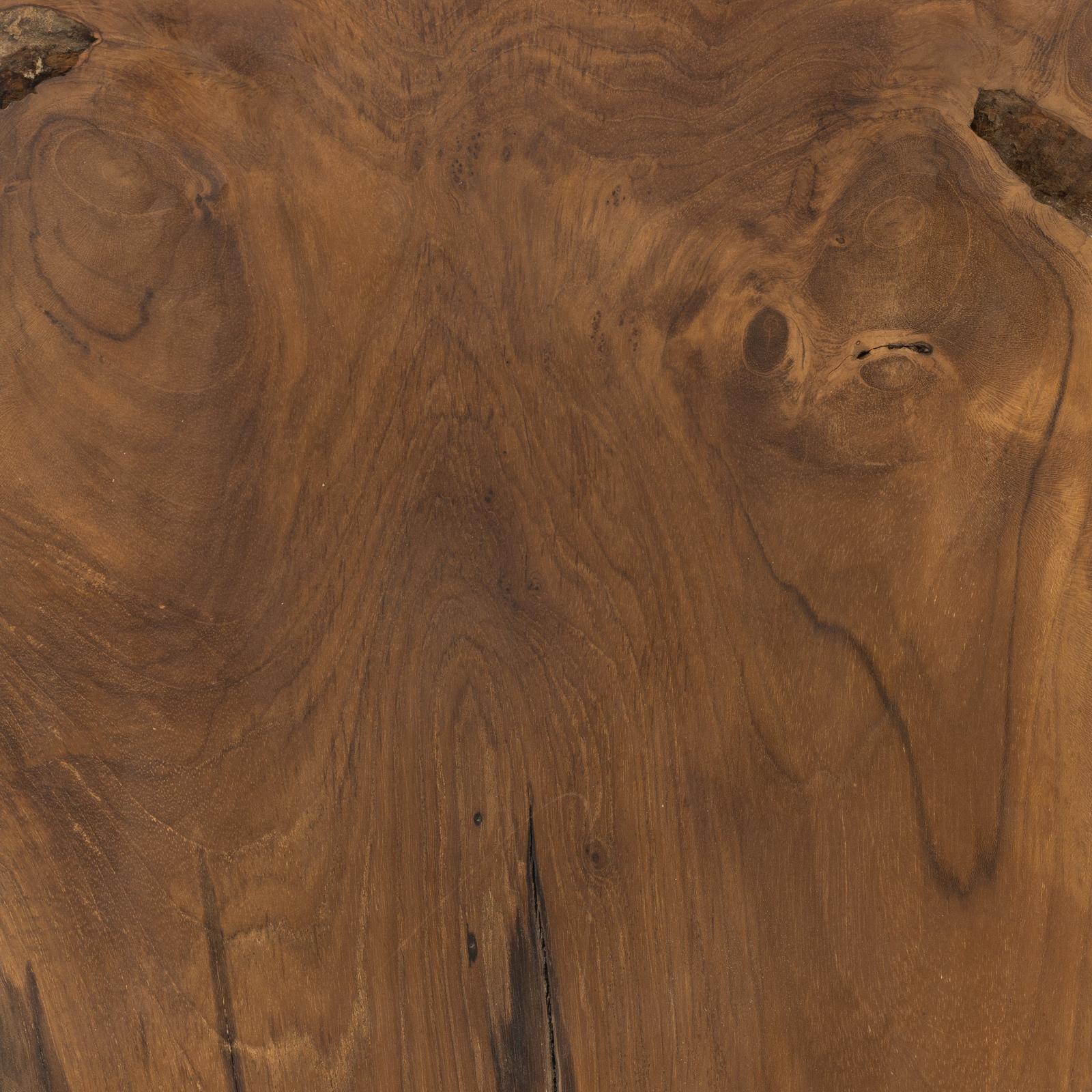 Teak Square Stool - Teak Root