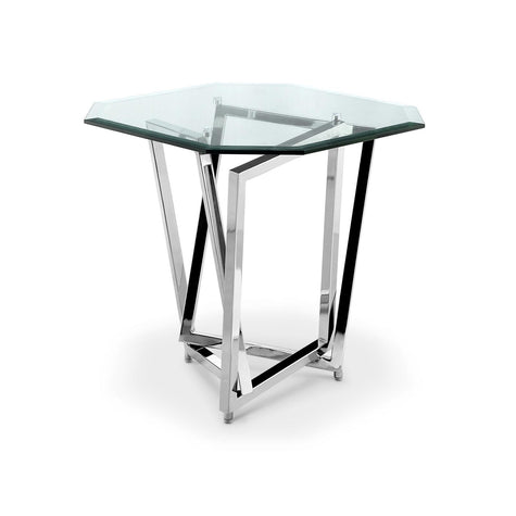 Magnussen Home Lenox Square Acadia White Octagonal End Table
