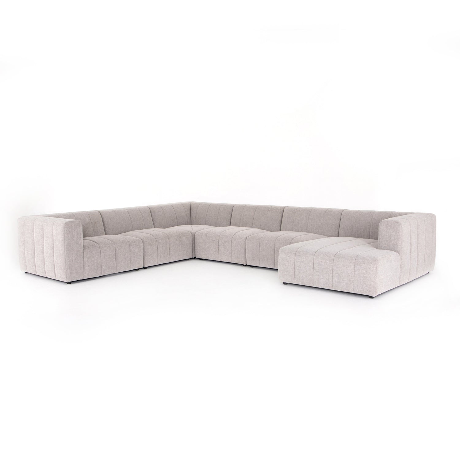 Four Hands Langham Channeled 6-Piece Sectional Right Chaise