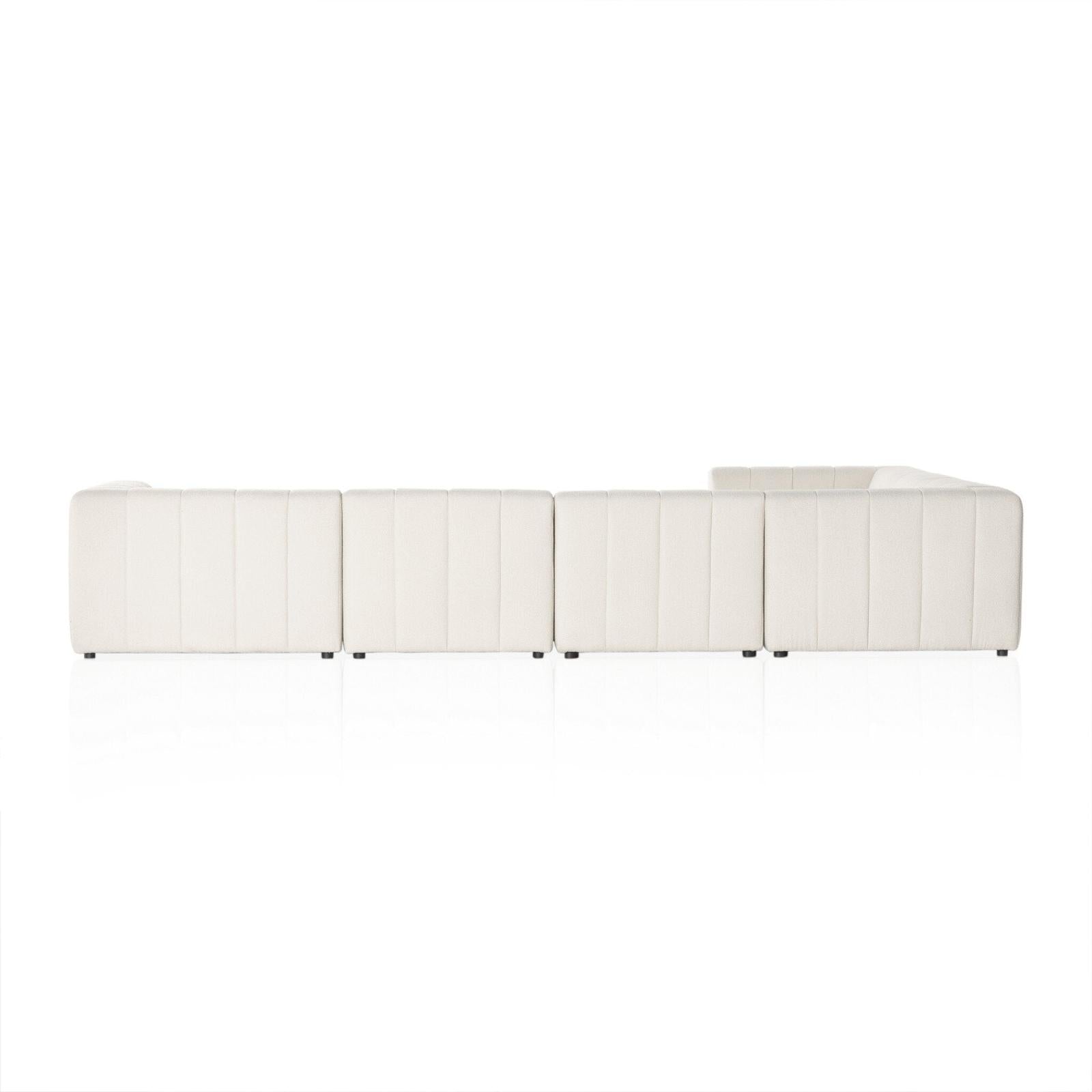 Four Hands Langham Channeled 6-Piece Sectional