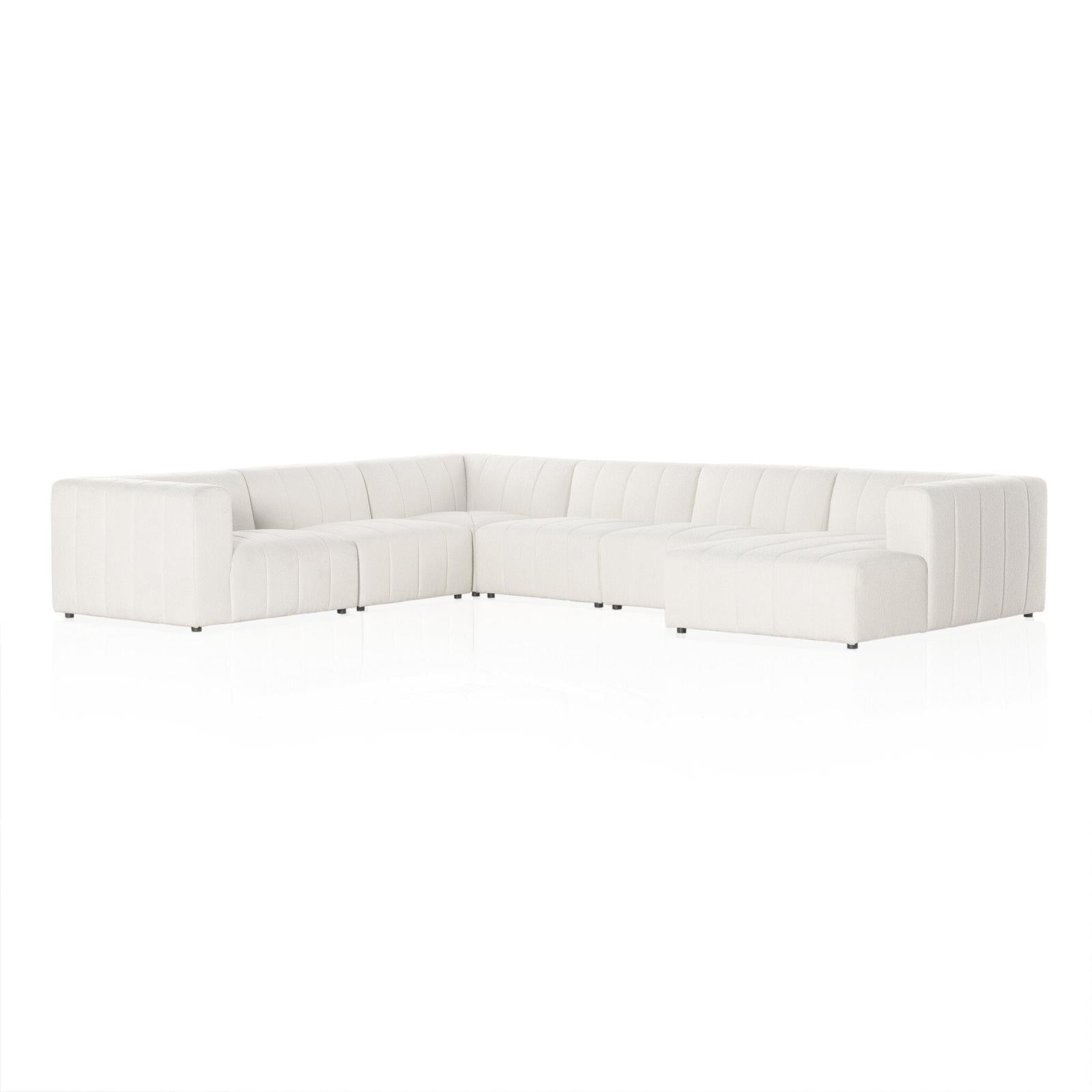 Four Hands Langham Channeled 6-Piece Sectional