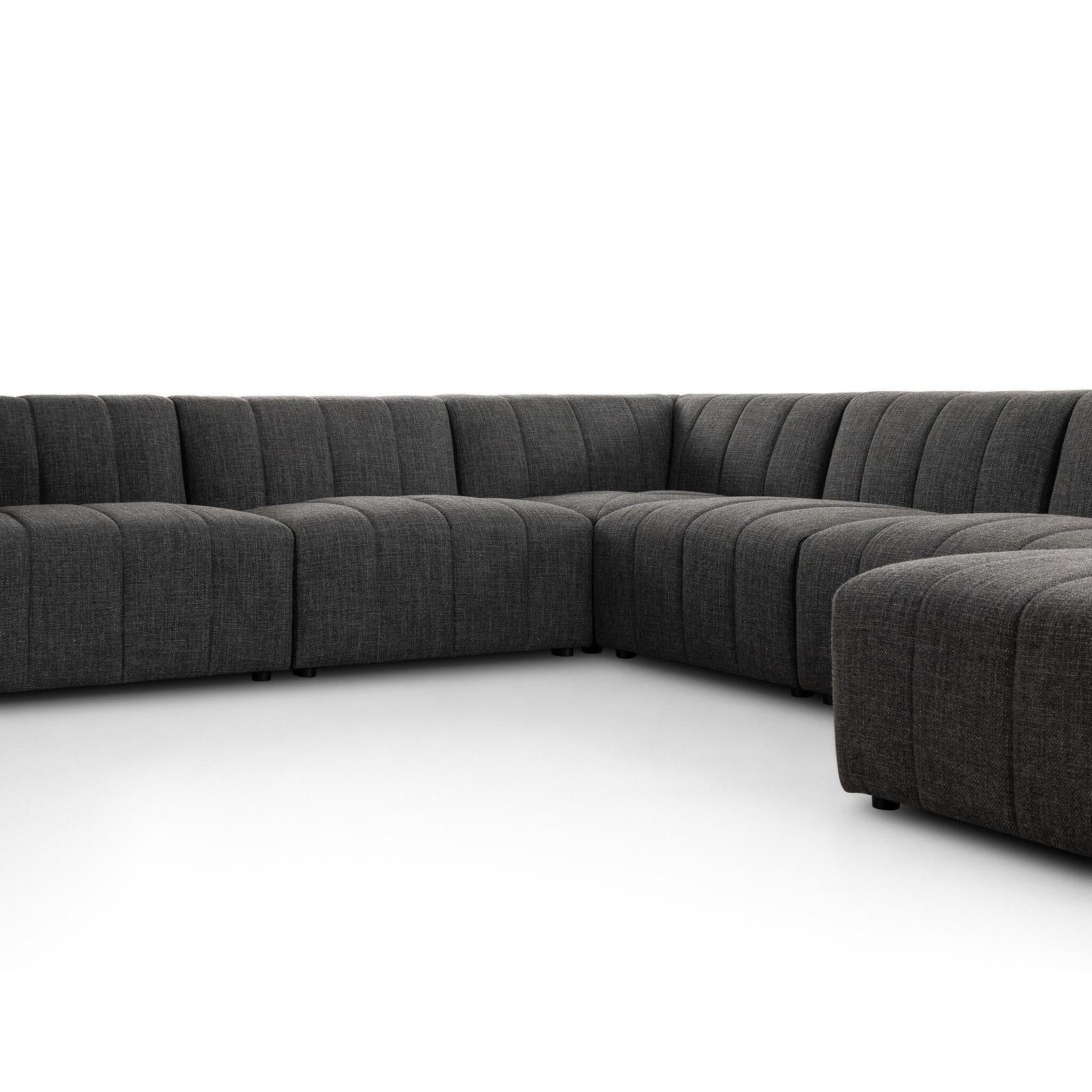 Four Hands Langham Channeled 6-Piece Sectional