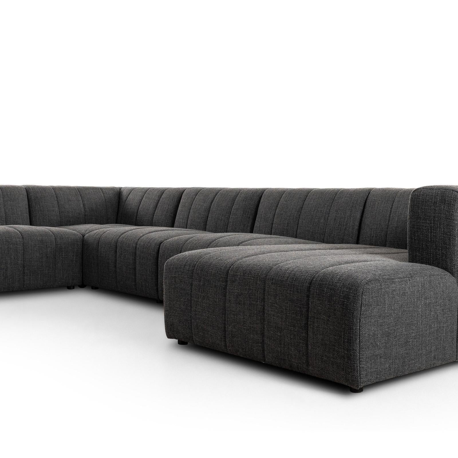 Four Hands Langham Channeled 6-Piece Sectional