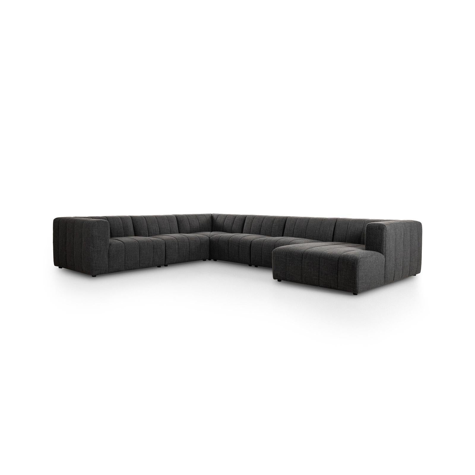Four Hands Langham Channeled 6-Piece Sectional