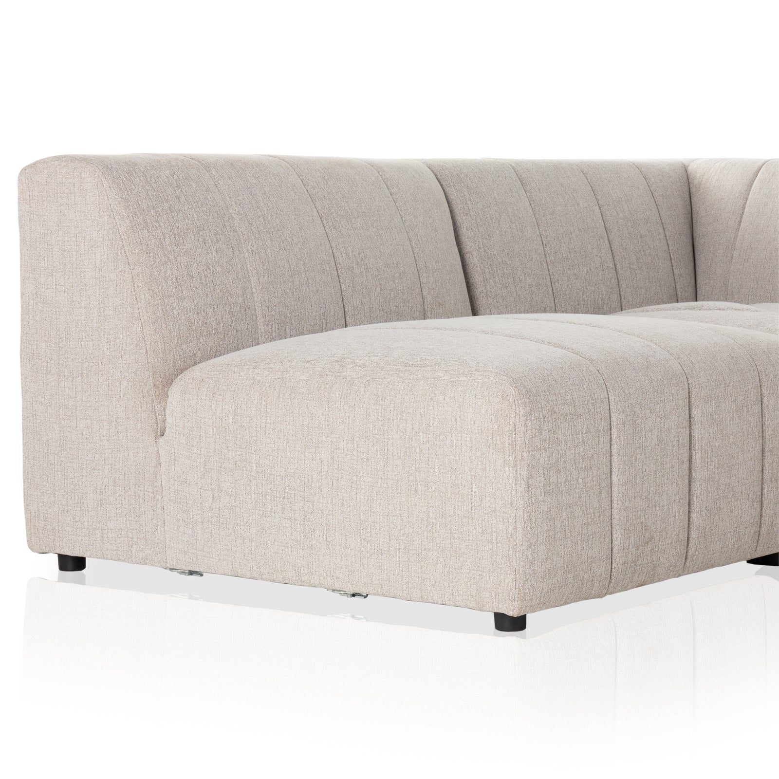 Four Hands Langham Channeled 5-Piece Sectional Right Chaise
