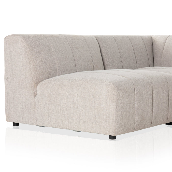 Langham Channeled 5-Piece Sectional Right Chaise