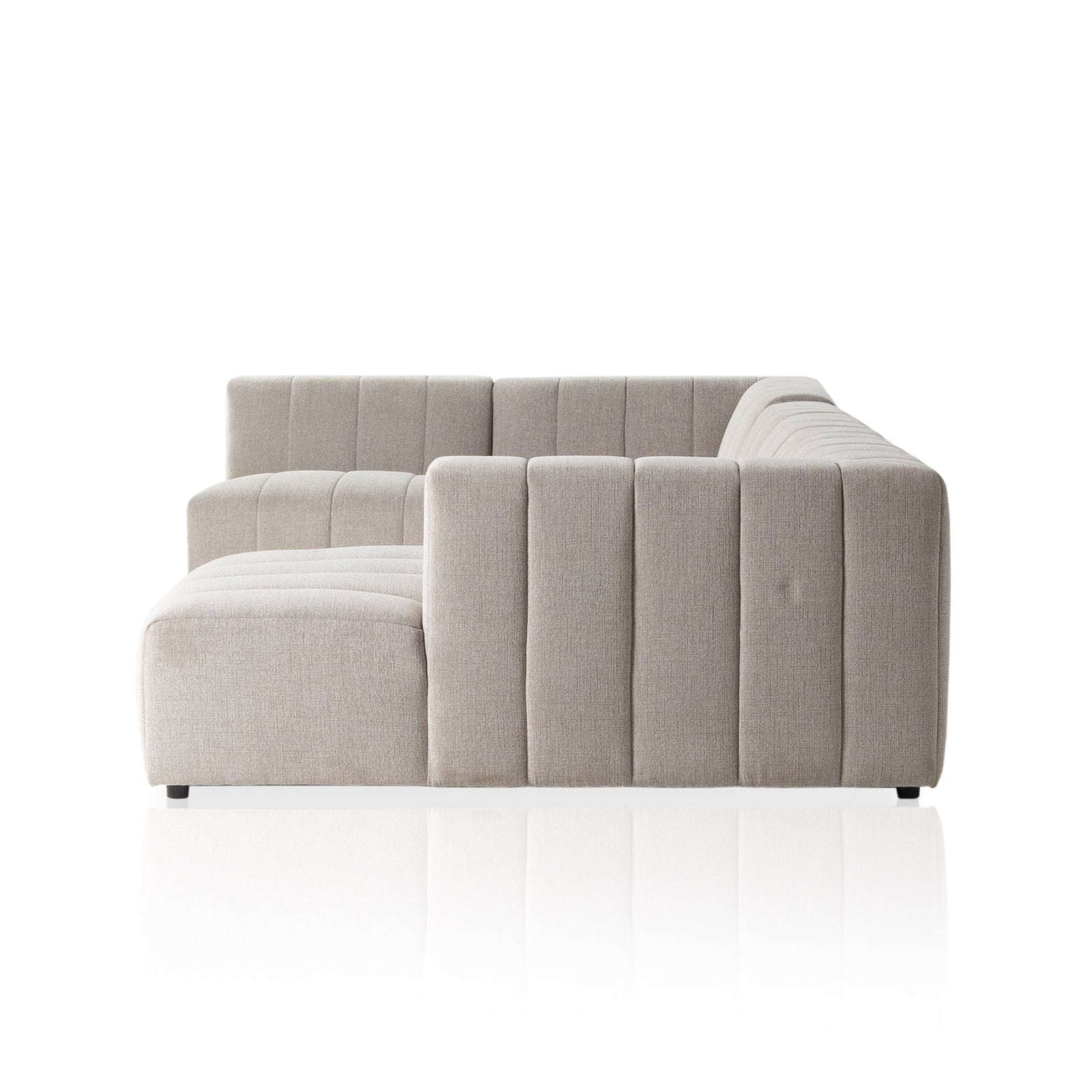 Four Hands Langham Channeled 5-Piece Sectional Right Chaise