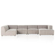 Four Hands Langham Channeled 5-Piece Sectional