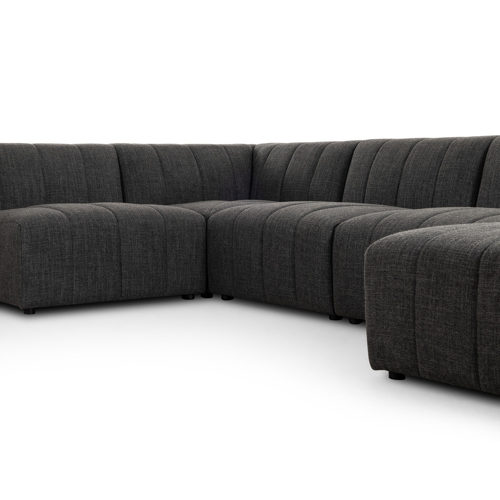 Four Hands Langham Channeled 5-Piece Sectional Right Chaise