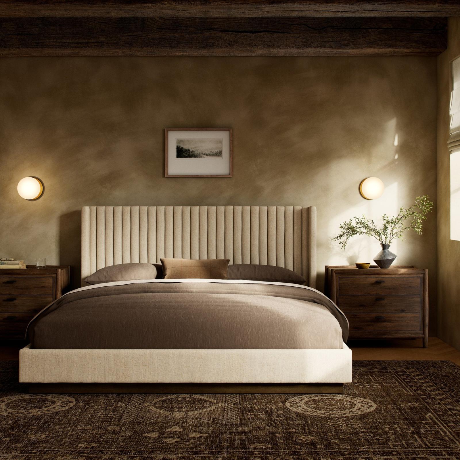 Four Hands Montgomery Bed Thames Cream